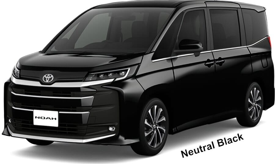 Toyota Noah Hybrid SZ body color: Neutral Black